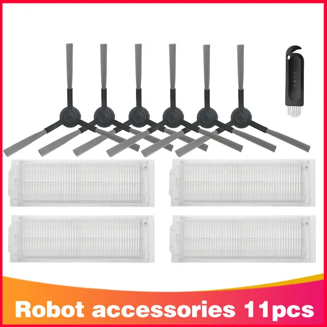 Hepa Filter Roller Side Brush Mop Rag Cloth for Xiaomi Mijia LDS / STYJ02YM / Conga 3490 Viomi V2 PRO V3 SE Robotic Vacuum Parts Set 1