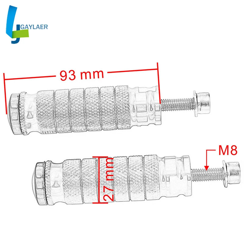 Универсальный мото M8 8 мм подставки для ног peg педали Peg Для Kawasaki Yamaha KTM Suzuki Honda Мотокросс Rearset задние наборы