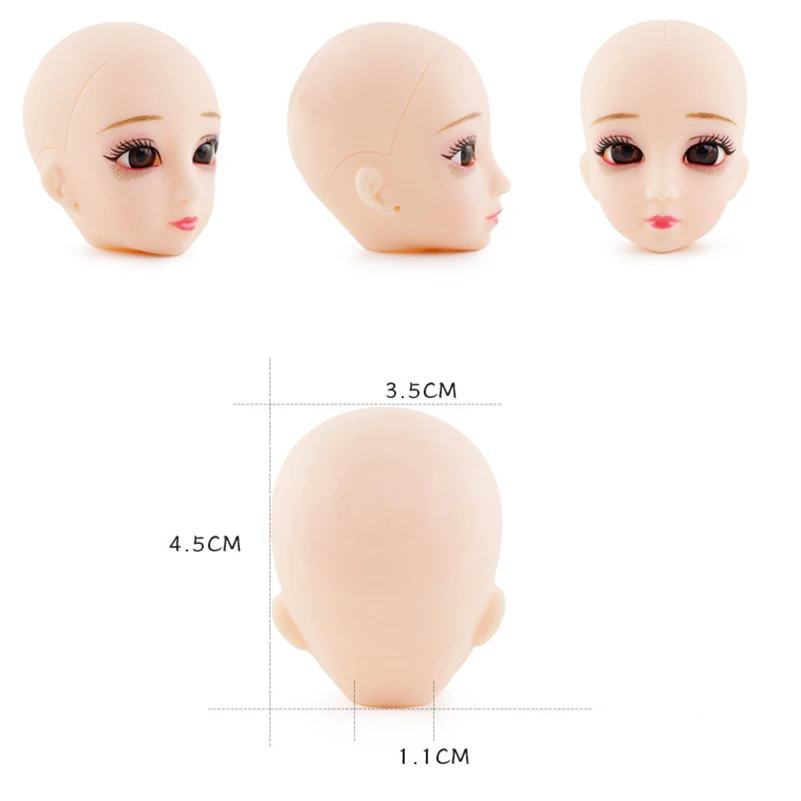 1/6 BJD куклы аксессуары голова Макияж DIY кукла с 20 подвижным Соединенным телом