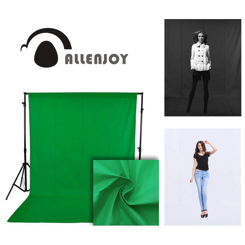 Фон для фотосъемки Allenjoy зеленый экран хромакей фон видеосъемки фотостудия
