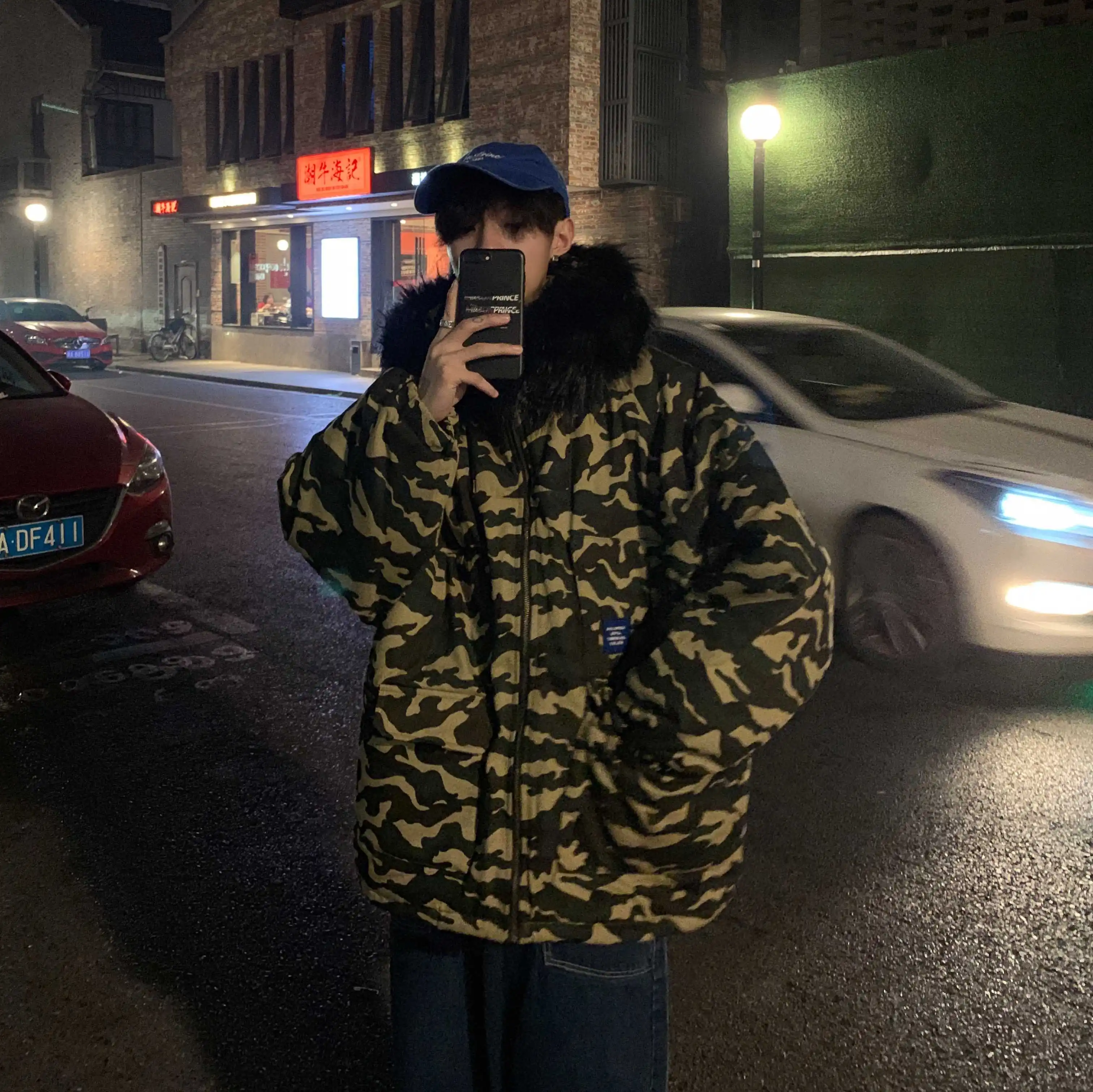 camouflage Зимние мужские водонепроницаемые парки, зимние куртки, сохраняющие тепло, камуфляжный принт, длинная хлопковая стеганая одежда, повседневные пальто, Тренч, M-2XL - Цвет: camouflage