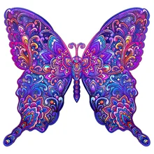 

New Education Puzzle 100 200 300 Piece Fantasy Butterfly Montessori Brain Toy Wooden Jigsaw Puzzle for Kid Adult Best Party Gift