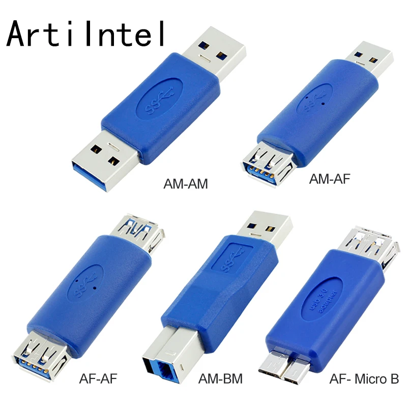 Стандартный USB 3,0 тип A Женский к USB 3,0 Micro B штекер разъем адаптер USB3.0 конвертер адаптер AF К MicroB