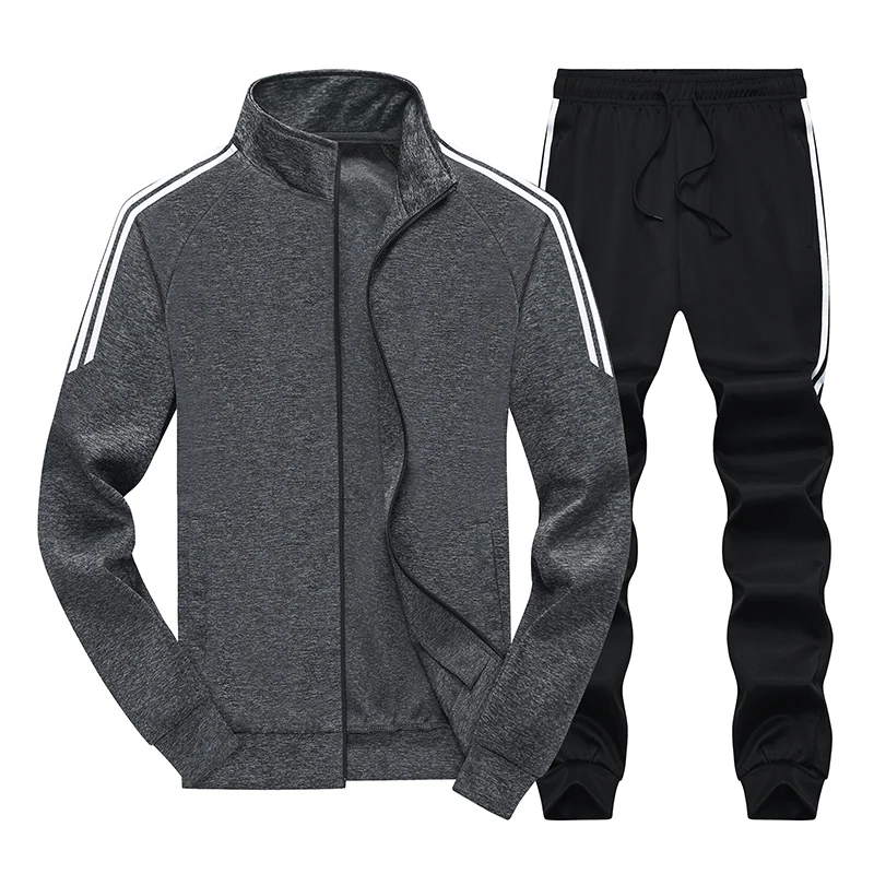 GY-8808 Спортивный костюм из двух частей для занятий спортом на открытом воздухе, бега, упражнений, куртка, брюки для фитнеса, отдыха, осенне-зимняя одежда - Цвет: GY-8808