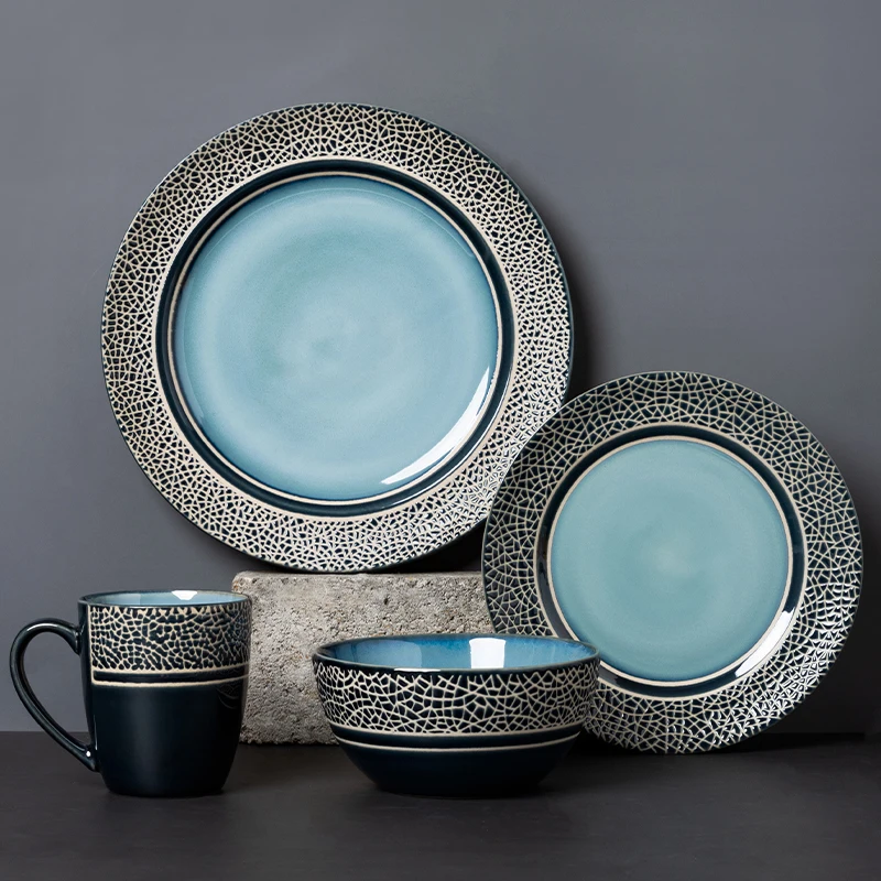 

Western food dishes steak dishes, breakfast dishes, household creative ceramic dishes, dishes, microwave dishes serving platter