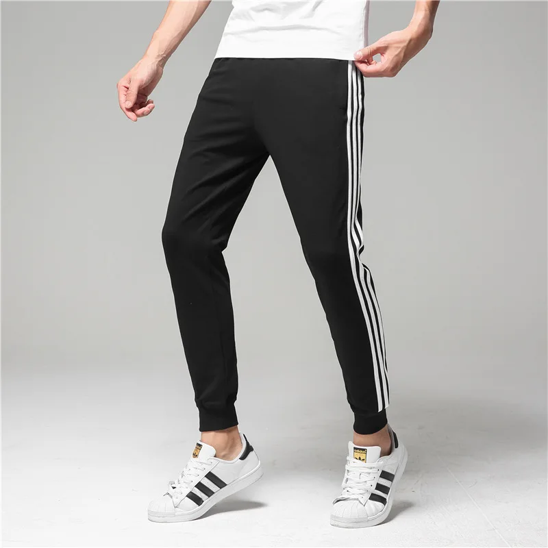 

COUPLE'S Drawstring Pants tou shu Feet Slim Fit Pure Cotton Wear-Resistant Casual Sports Pants