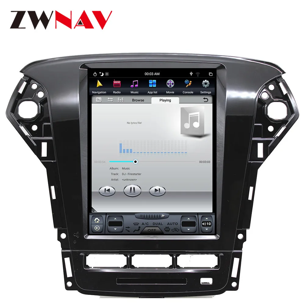Top Android 9 64+4G Tesla With DSP Carplay Car Multimedia Player Stereo For Ford Mondeo MK4 2011-2013 Auto Radio GPS Navigation 2