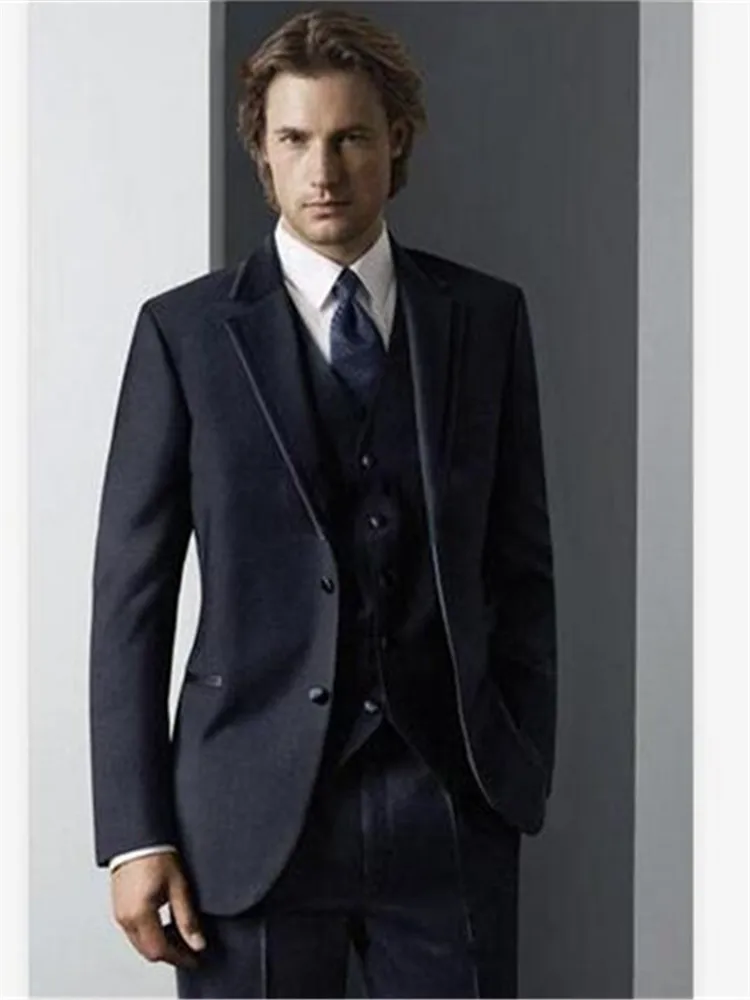 Классический мужской костюм смокинг Noivo Terno Slim Fit Easculino вечерние костюмы для мужчин смокинги для жениха с тупым отворотом Жених/жених