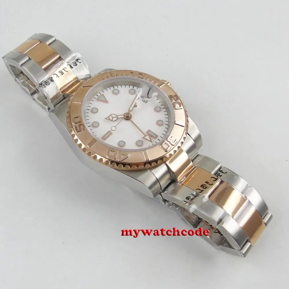 Gesper Two Tone Automatic Mens Watch 