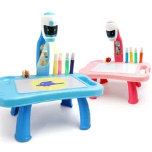 Projecteur LED pour enfants, Table de dessin artistique, jouet lumineux, apprentissage de la peinture, planche éducative, outil de bureau