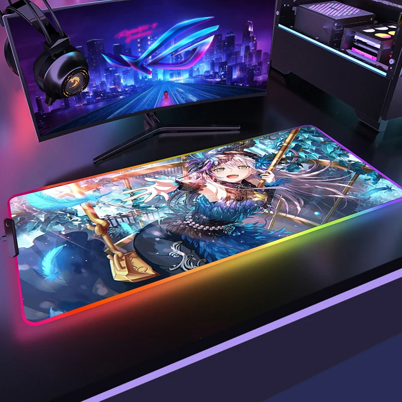 

Коврик для мыши с рисунком аниме взрыва, RGB, игровой Настольный коврик, коврики для мыши, геймерский коврик для клавиатуры, резиновый коврик ...
