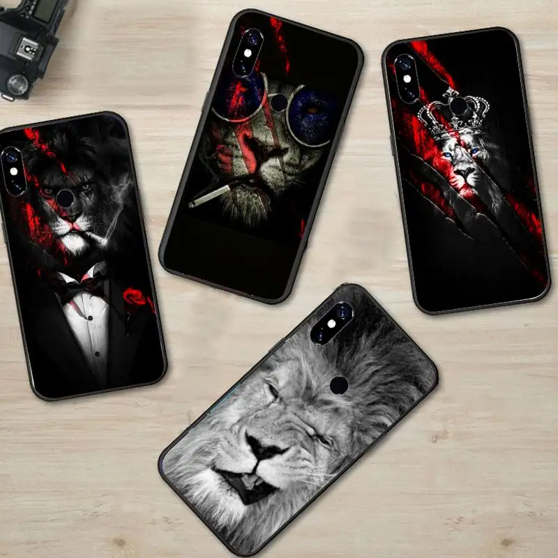 

Forest Animals Tiger Leopard Lion Phone Case For Xiaomi Redmi note 4 4X 8T 9 9s 10 K20 K30 cc9 9t pro lite max
