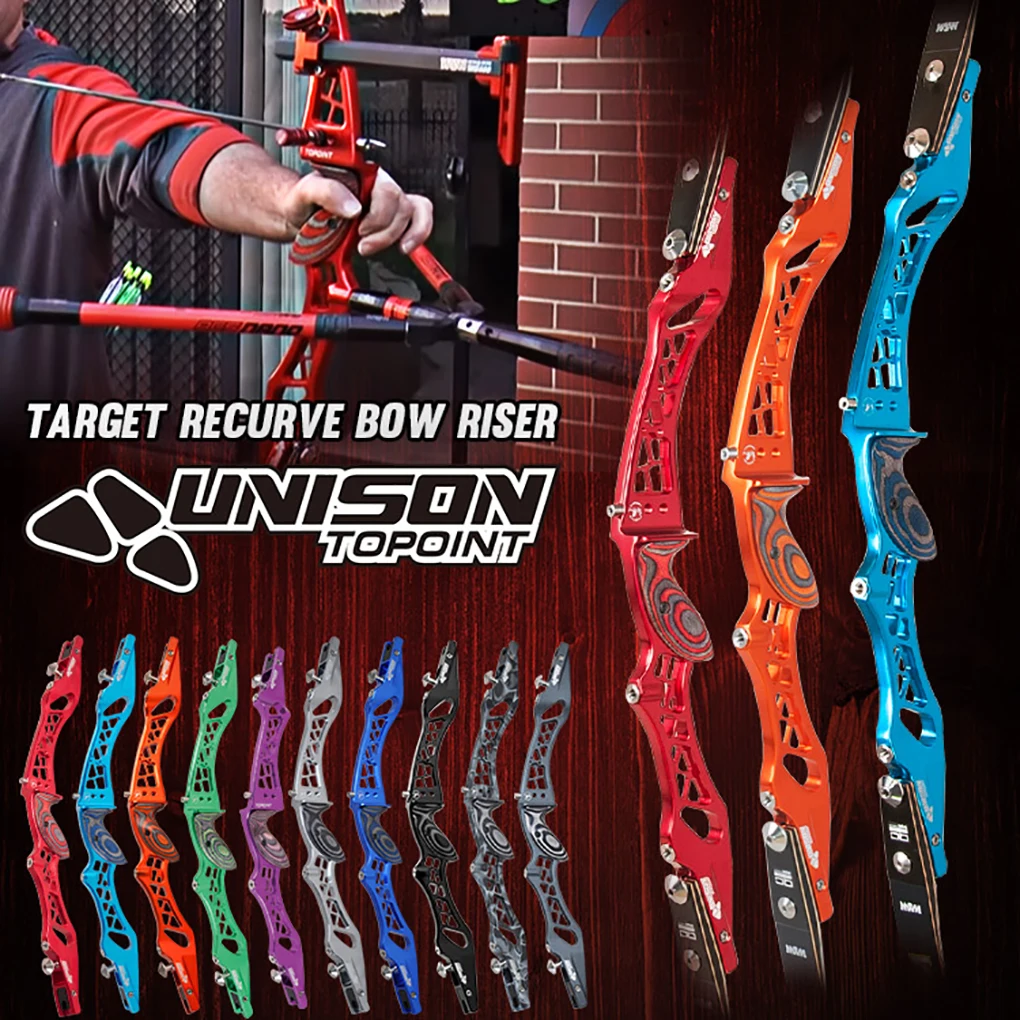 

10 colorsTopoint Competition Takedown Recurve Bow Riser UNSION,CNC Bow Riser,Aluminum Riser For Recurve Bow ILF Bow Riser Only