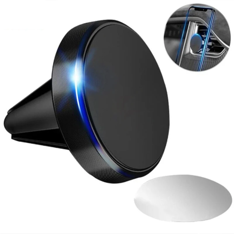 

Magnetic Car Phone Holder For iPhone XR XS MAX 8 7Plus Samsung S9 Stand Air Mount Car Holder For Phone In Car Soporte Movil Auto