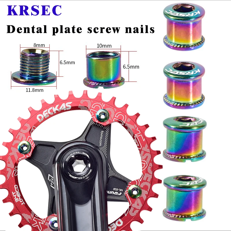 4 пары винтов для зубных пластинок стальных болтов колес красочных MTB дорожного