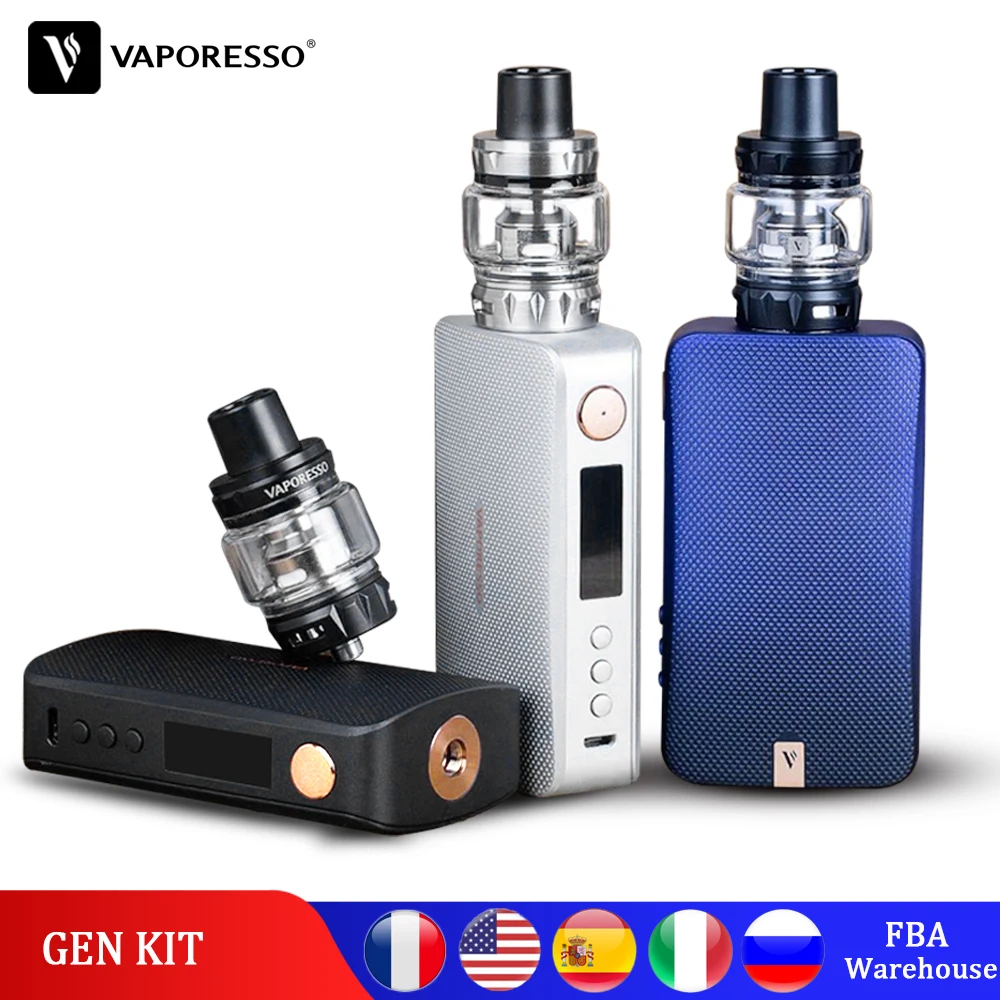 Оригинальный Vaporesso Gen S Vape Kit 220 Вт электронная сигарета с SKRR бак атомайзер QF Meshed или