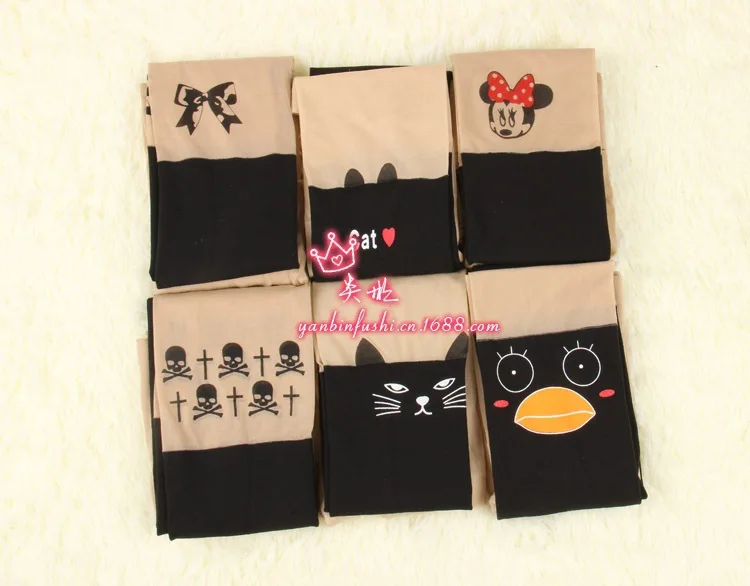 Новые модные женские Лосины Плюс Размер колготки hello kitty милые колготки Kawaii платье туго