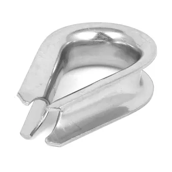 

uxcell Stainless Steel 20mm 3/4" Standard Wire Rope Cable Thimbles Silver Tone