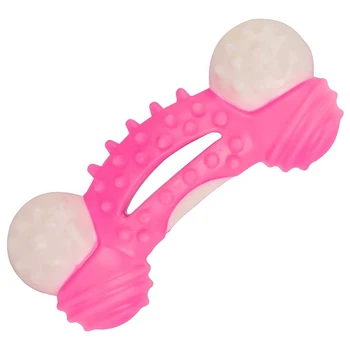 

Dog Biting Ring Toy Dog Soft Rubber Molar Ring Toy Pet Bite Cleaning Tooth Toy Dog Puppy Molar Training Tool Pet Supplies