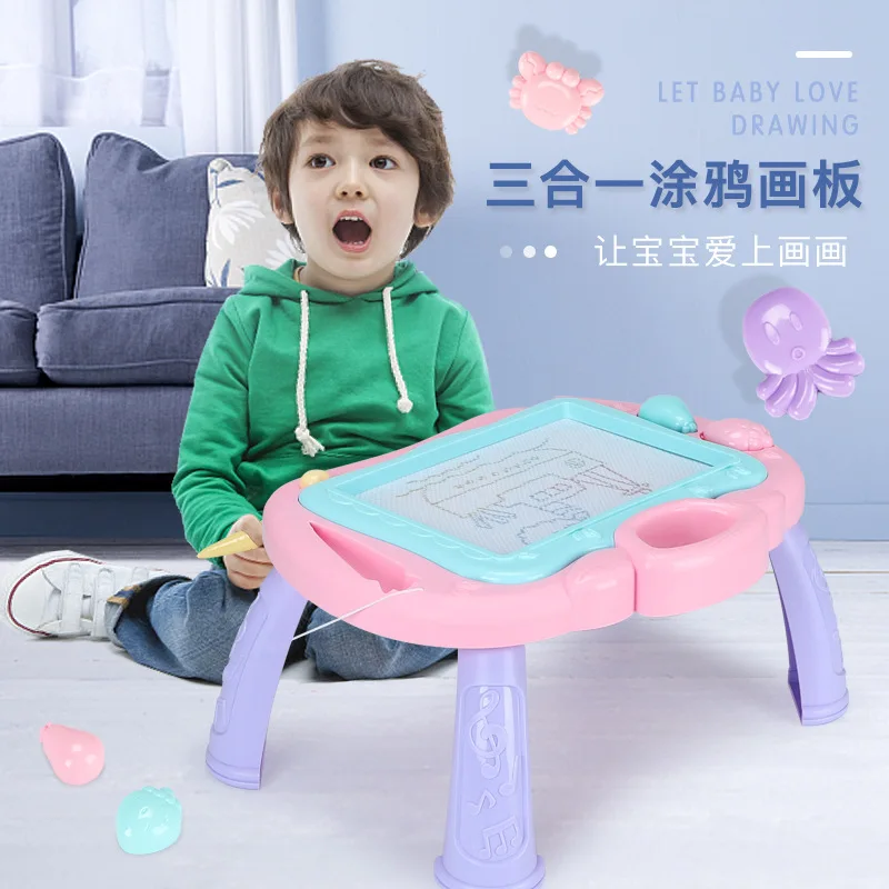 

Children Magnetic Graffiti hua ban zhuo Color Hand Drawing Board Not Dirty Hands-Repeated Use Large Size Drawing Board