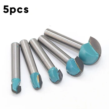 

5X 6mm Shank Nose Cove Core Box Router Bit 6mm/8mm/10mm/12mm/18mm Carbide