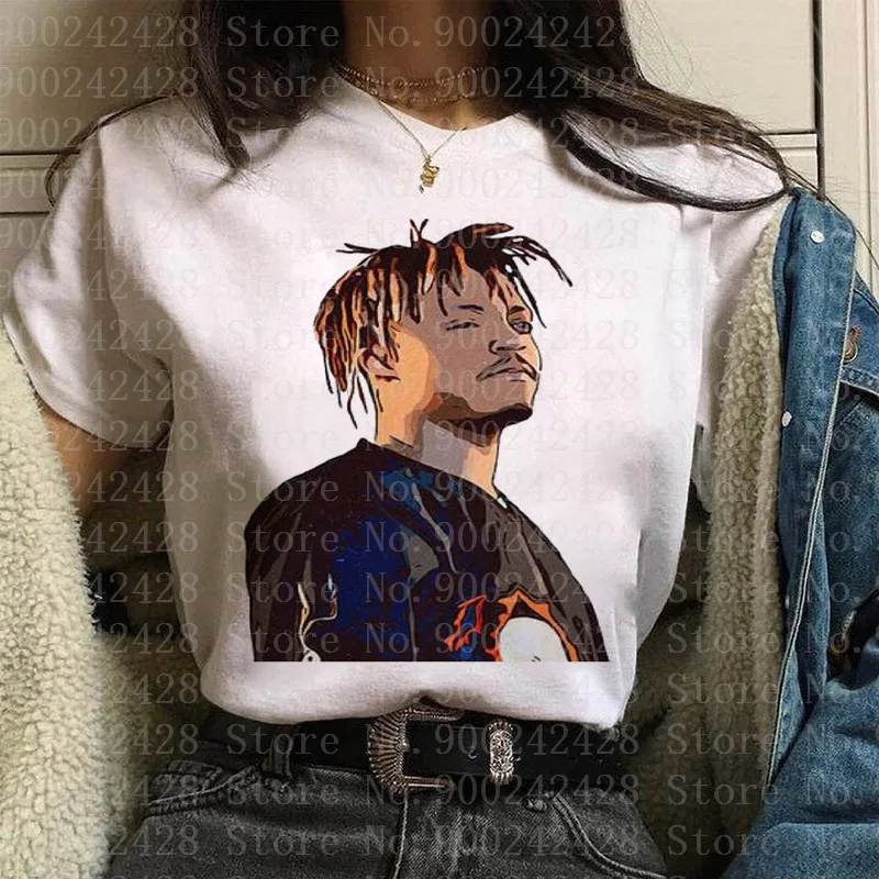 

JUICE WRLD FORVER T-shirt Women Rip Funny Streetwear Cartoon T-shirt Rapper Cool Female Anime Tshirt Hip Hop New Summer Top Tees