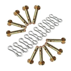 Goupilles de coupe + 10 goupilles de remplacement pour souffleuse à neige MTD, 738 – 04124 et 714 04040 