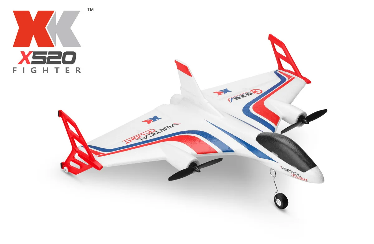 WLtoys XK520 RC самолет планер из пеноматериала 6 каналов бесщеточный вертикальный снять трюк аэрокрафт большой пульт дистанционного управления