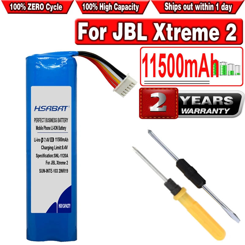 Аккумулятор HSABAT 11500 мАч для JBL Xtreme 2 2nd Player SUN INTE 103 2INR19/66 ID1019 JBLXTREME2BLKAM JBLXTREME2BLUAM|battery