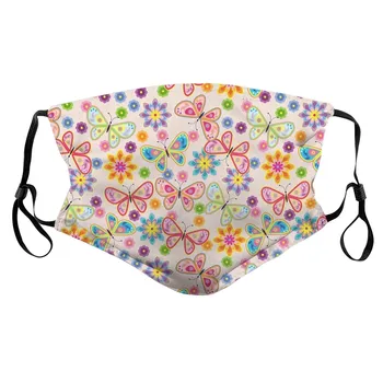 

1PC Adult Quick-drying Cartoon Printing Face Cover WITH 2 PC Anti Dust Anti-ultraviolet Replaceable Filter Bag Parts&Accessories
