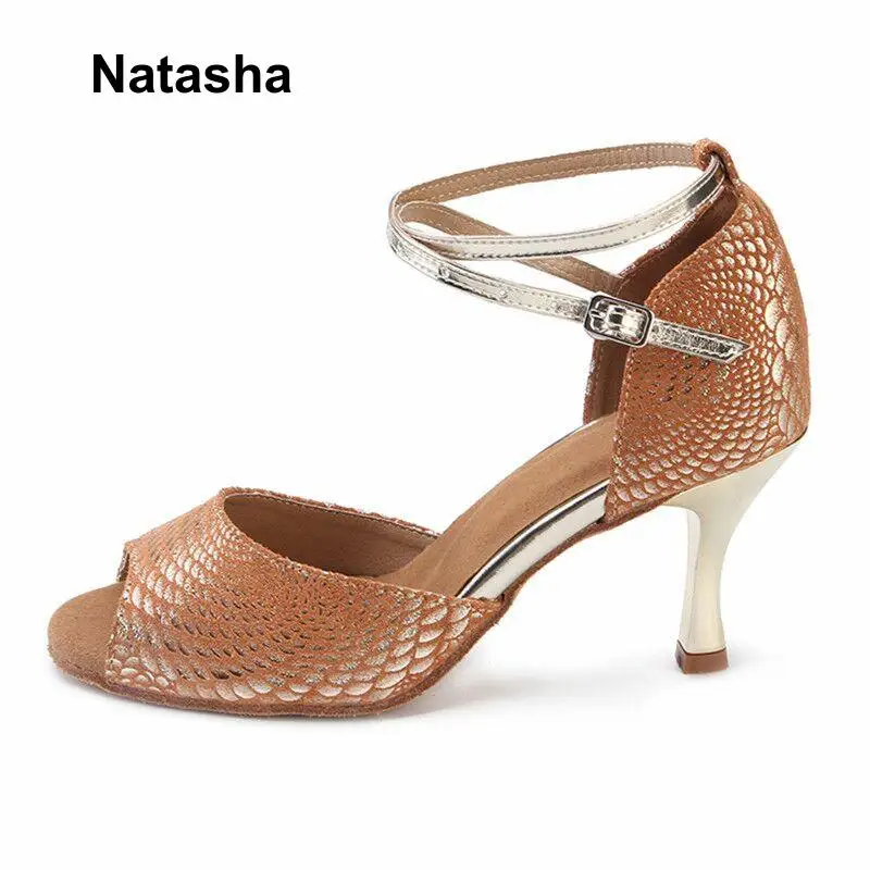 Обувь для латиноамериканских танцев Natasha из натуральной кожи профессиональная