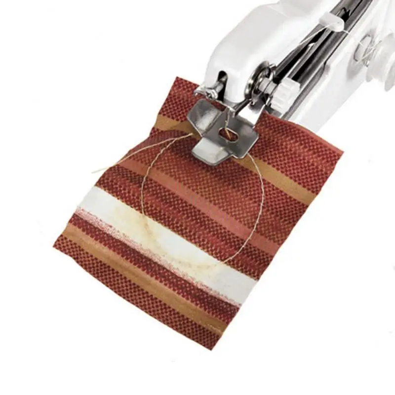 Portable Mini Handheld Sewing Machine Quick Stitch Sew Needlework Cordless Clothes Fabrics Household Electric Sewing Machine