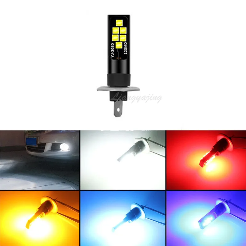 Светодиодсветодиодный Противотуманные фары H1 3030 12SMD Автомобильные
