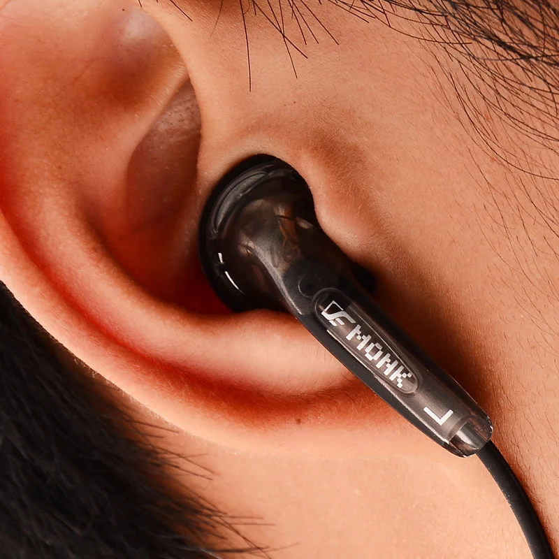 MONK Plus Earphone Flat head Earbuds Stereo Bass in ear earphone headset for iphone7 for xiaomi for samsung for mobile phone  (4)