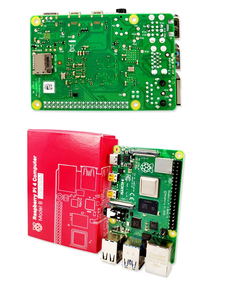 Официальный Raspberry Pi 4 Модель B ram 1G 2G 4G 4 ядра 1,5 Ghz 4K Micro HDMI Pi4B 3 скорости, чем Raspberr Pi 3B