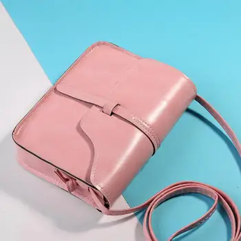 

Fashion Women Faux Leather Solid Color Crossbody Shoulder Bag Phone Key Pouch tragbare Messenger tasche handtasche