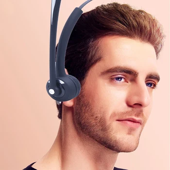 

Accessories Over-Head Mono Hands Free Professional Anti-noise Game 13Hrs P laytime Cellphone Car Bluetooth Headset Office