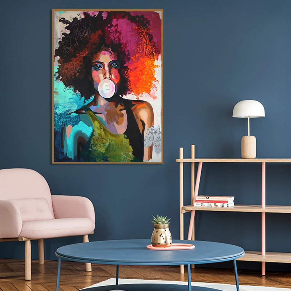 Giraffe in Dress Classical Canvas Paintings On the Wall Art Posters And Printing Wall Pictures for Living Room Home Unstertched