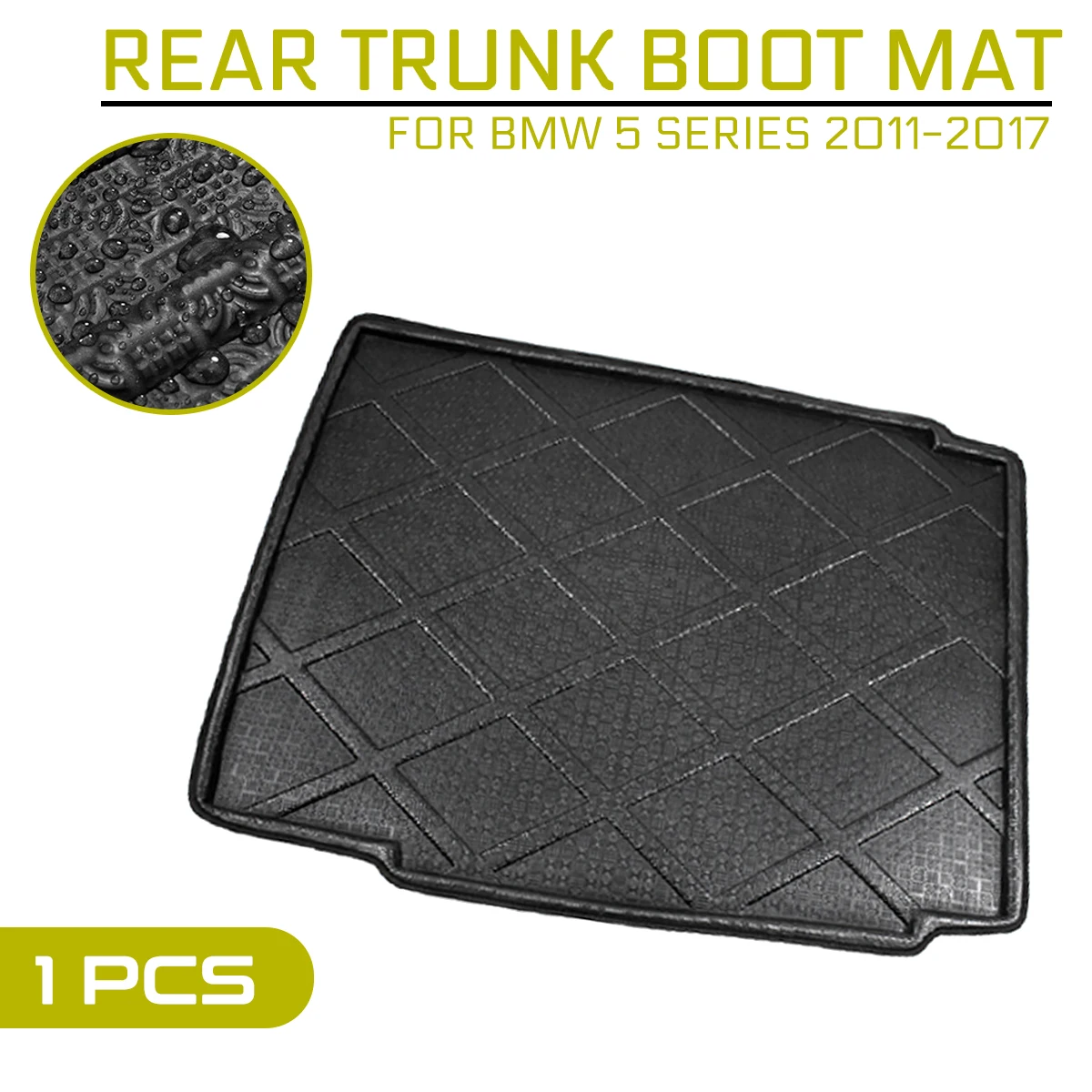 Car Floor Mat Carpet For BMW 5 Series 2011 2012 2013 2014 2015 2017 Rear Trunk Anti mud Cover