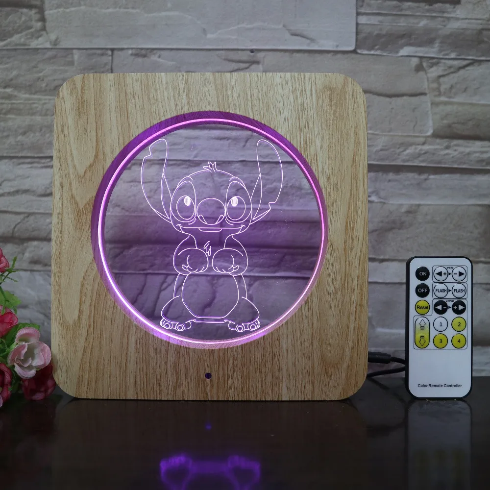 Стежка милый мультфильм 3D светодиодный светильник пластик ABS зерна линия лампа USB настольная лампа для декора комнаты для Хэллоуина обратно в школьный подарок