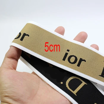 

3 yards 5 CM Jacquard Elastic Ribbon Clothing Bags Elastic Rubber 5CM DIY Sewing Accessories rubber band