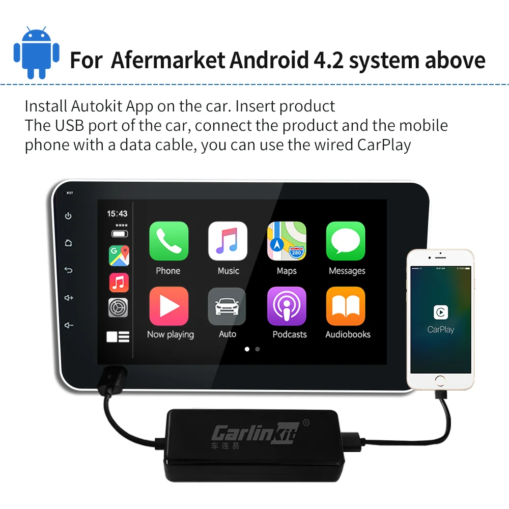LoadKey & Carlinkit Автомобильный USB ключ для Android системы проводной с функцией