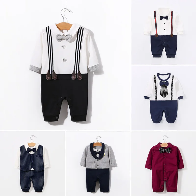 

Infant Baby Clothing Sets Boy Long Sleeve Spring Autumn Outfits Set Toddler Suits Baby Gentleman Newborn Clothes Climbing Suit