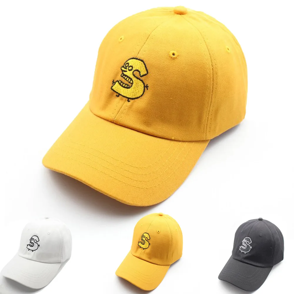 

Korean-style Camisole Ventilation Network Red Cartoon Topee Embroidered Mobs Worm Students Cap Couples' Cap a Generation of Fat