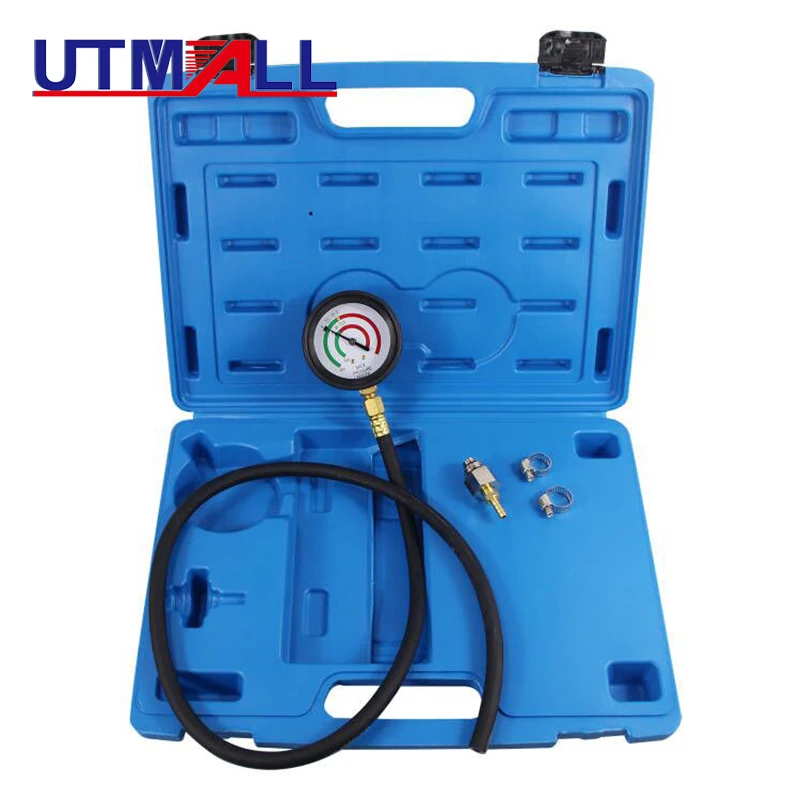 LINXINO Exhaust Back Pressure Tester, Automotive Exhaust Back Pressure Gauge Kit With 6ft Hose & Adapter M12/M18, Fuel Pressure Test Kit, Car Exhaust Pressure Tester