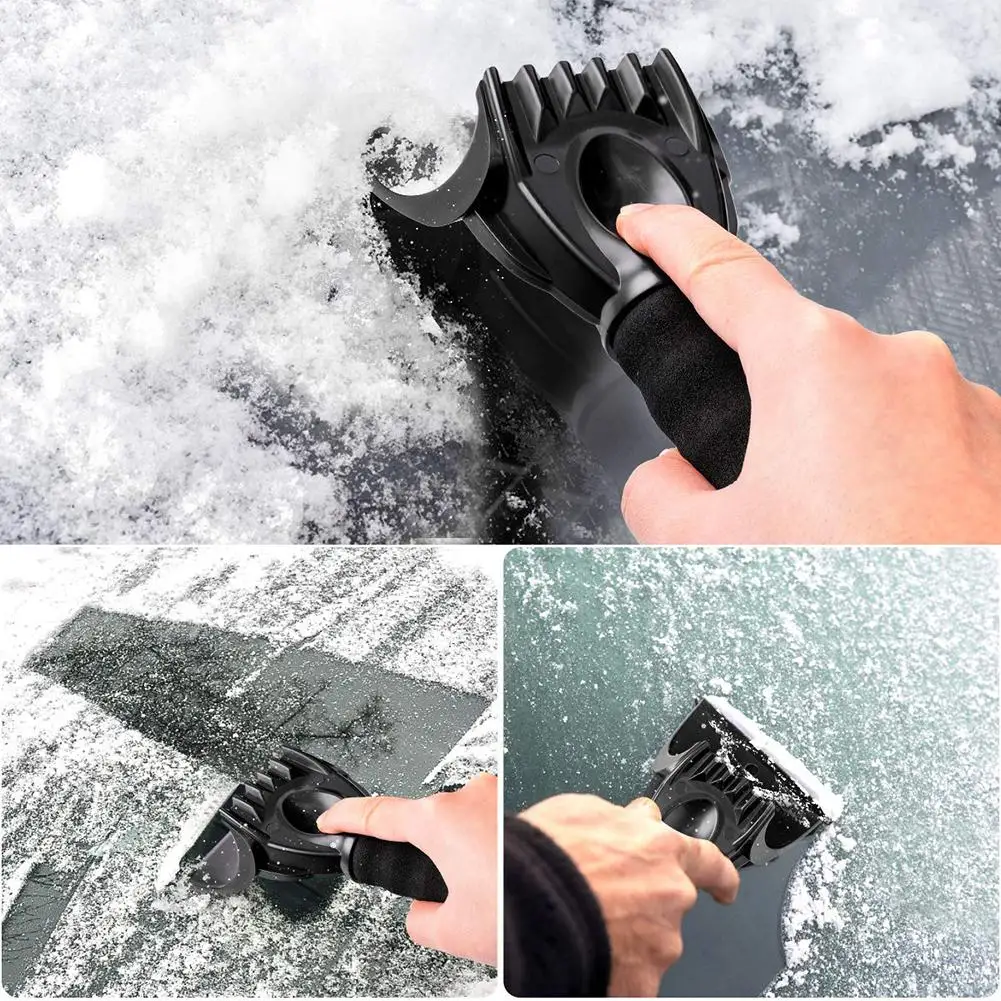 Car Windshield Ice Scraper Snow Shovel Brush Gloves 1Set For Car Cleaning