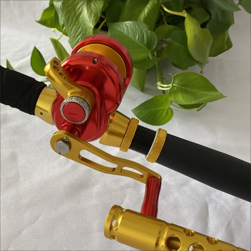 TC 100/200/300/500 Золотой вправо/Левая рукоятка катушки сопротивления 25-35 кг оканический корабль Рыбалка крючковый лов, катушка для спиннинга, рыбацкая лодка колеса, котор подвергли механической обработке