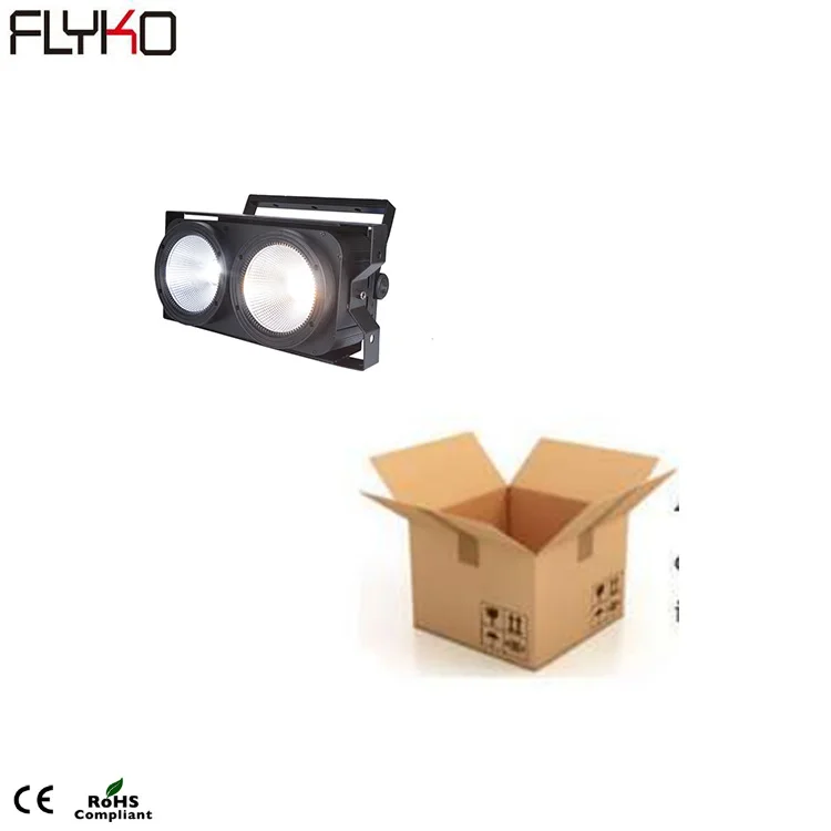 1pcs 2 глаза 2*100 Вт концертное оборудование холодный белый и теплый белый 2в1 led audience COB1 свет - Цвет: 1pcs