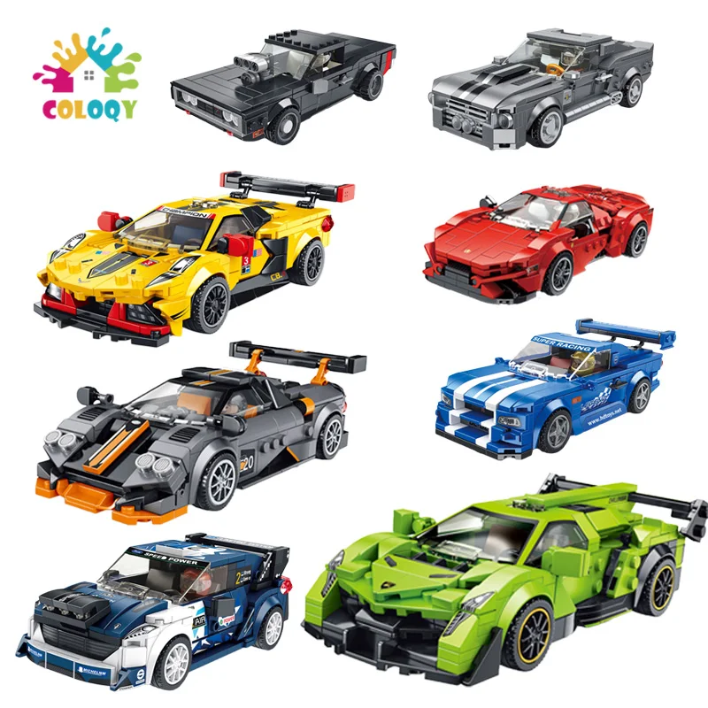 

Technic Blocks Racing Cars Model Building Blocks Speed Moc Cars Bricks Mini Figures Model Kit Toys For Kids Christmas Gifts