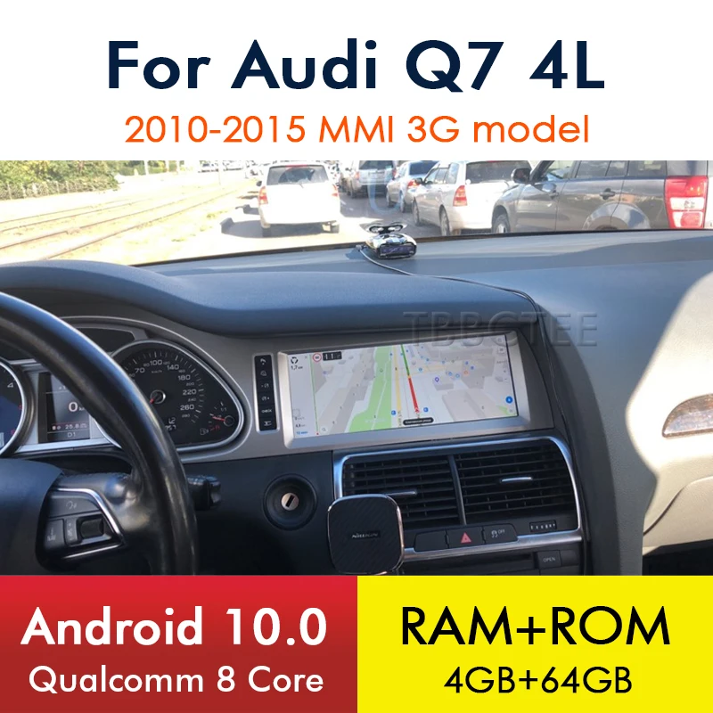 Android 10 8 Core 4+64G For Audi Q7 4L 2010~2015 MMI 3G GPS Navigation Car Multimedia Player Radio Head Unit DVD Stereo WiFi